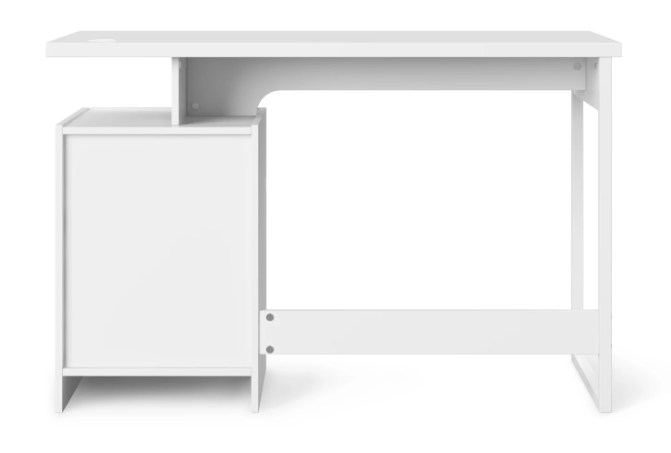 Bridport White Gloss Home Office Desk